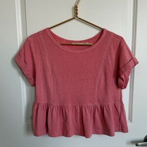 Pink Peplum Top